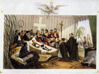 Apertura del ataúd de Napoleón en la Isla de Santa Elena, 16 de octubre de Victor Adam