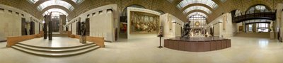 Interior del Museo de Orsay. Fotografía panorámica (360°) de Victor Alexandre Laloux