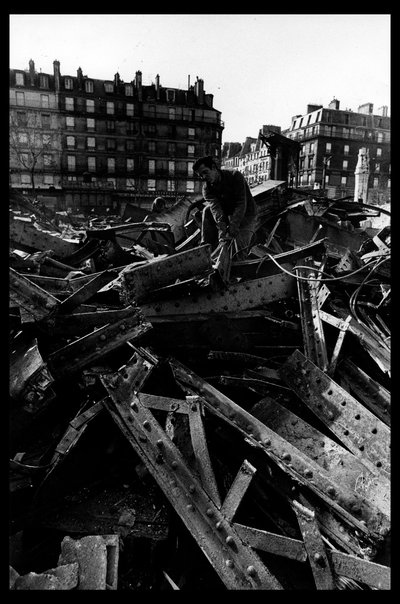 Demolición del mercado central en París, en agosto de 1971 de Victor Baltard