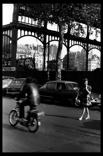 Demolición del mercado central en París, en agosto de 1971 (foto en blanco y negro) de Victor Baltard