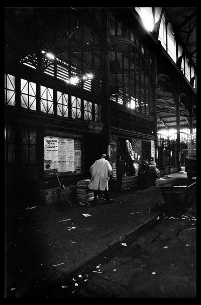 Les halles de París justo antes de la demolición de agosto de 1971 de Victor Baltard