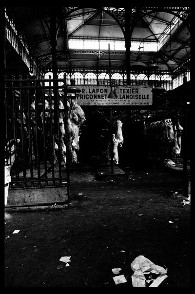 Les halles de París justo antes de la demolición de agosto de 1971 (foto en b/n) de Victor Baltard
