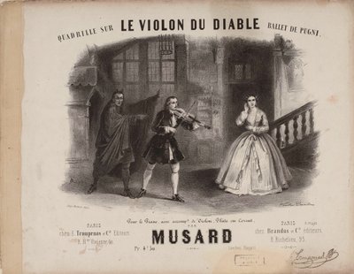 Cuadrilla para Le Violon du Diable de Cesare Pugni, ca. 1849 de Victor Coindre