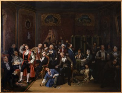 Hugues Bouffe en la sala del Teatro de las Variedades de Victor Darjou