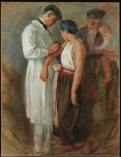 La vacunación, c.1923 de Victor Francois Tardieu