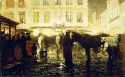 Una calle de París, tarde de Victor Gilsoul