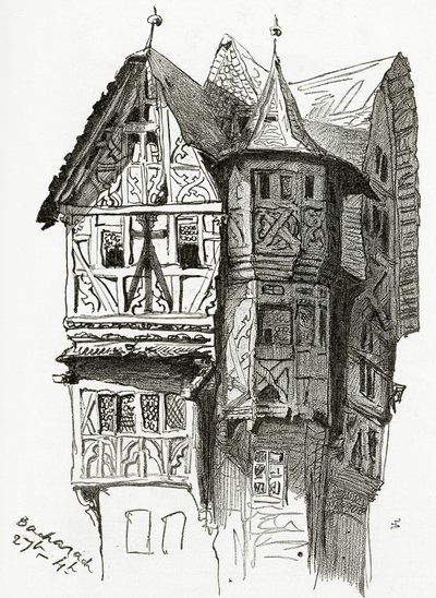 Casa en Bacharach en el río Rin (siglo XIX) de Victor Hugo