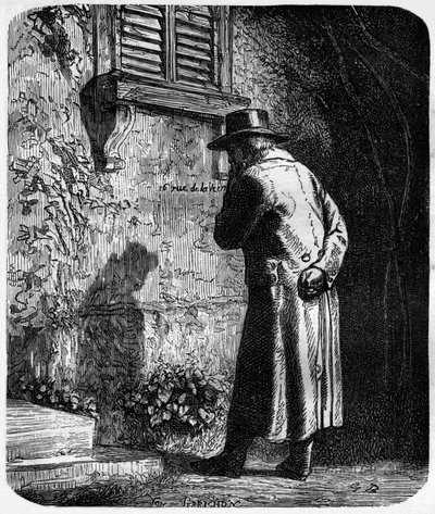 Jean Valjean, ilustración de la novela "Los Miserables" de Victor Hugo (4ª parte: L