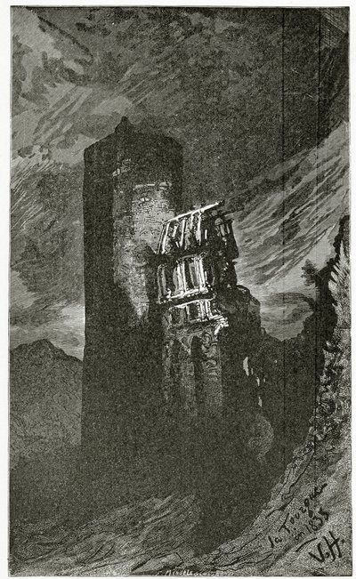 La Tourgue - ilustración de Quatre Vingt Treize, siglo XIX de Victor Hugo
