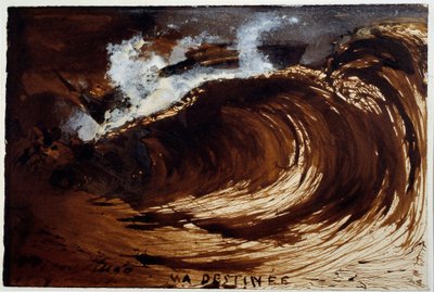 Mi destino. Representación de una ola en medio del mar de Victor Hugo