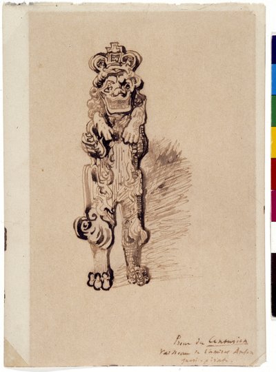 Proa del centurión (dibujo) de Victor Hugo