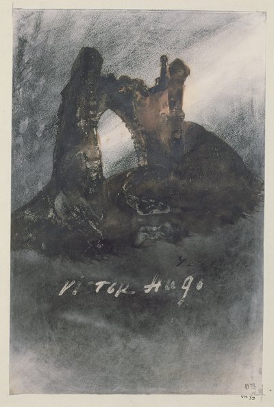 Ruinas en Groz-Nez, Jersey, o El Arco de Victor Hugo