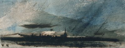 Ciudad al anochecer de Victor Hugo