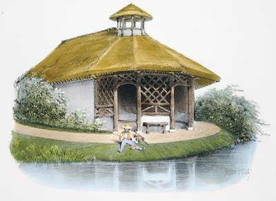 Pabellón rústico, ilustración de 