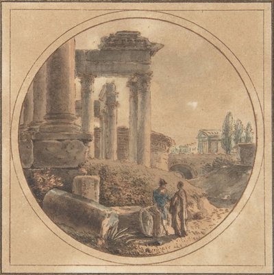 Vista fantástica del Foro Romano, n.d. de Victor Jean Nicolle