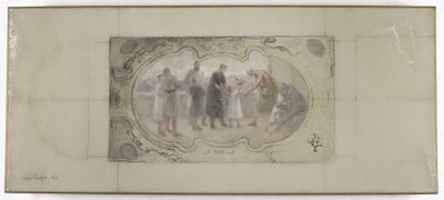 Boceto para la Galería Lobau, Hôtel de Ville, París: La familia de Victor Jean Pierre Maziès