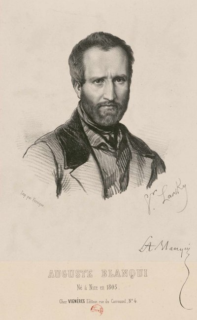 Retrato de Louis-Auguste Blanqui 1805-1881, 1849 de Victor Larsky