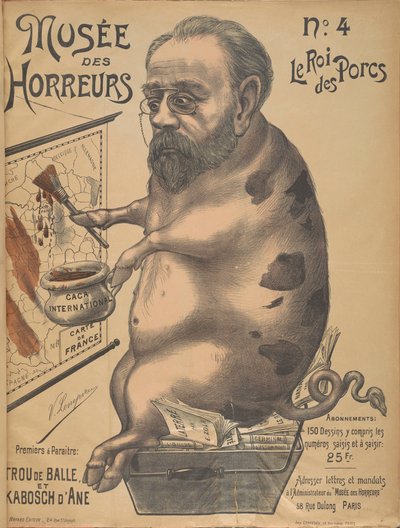 Galería de Horrores del Museo de los Horrores: Émile Zola de Victor Lenepveu
