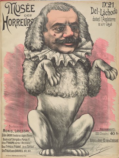 Galería de Horrores del Musée des Horreurs: Thèophile Delcassé, 1899 de Victor Lenepveu