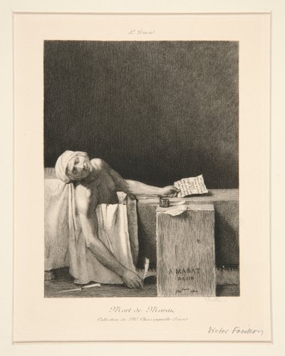 La muerte de Marat de Victor Louis Focillon