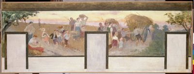 Boceto para el ayuntamiento de Bagnolet: Trabajo en el campo de Victor Marec