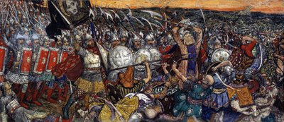 La batalla de Kulikovo el 8 de septiembre de Victor Mikhailovich Vasnetsov