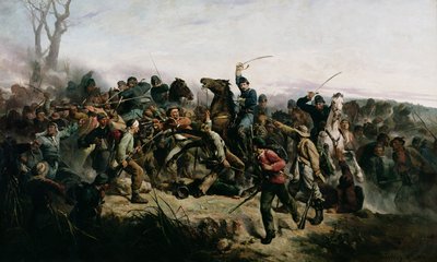 La carga de caballería del teniente Henry B. Hidden, 1862 de Victor Nehlig