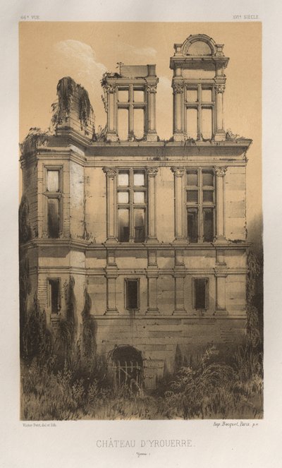 Arquitectura Pintoresca o Monumentos del Siglo XV. y XVI. Siglos: Castillos de Francia de los Siglos XV y XVI: Pl. 66, Château D