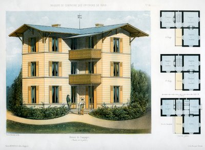 Maison de Campagne, c1860 de Victor Petit