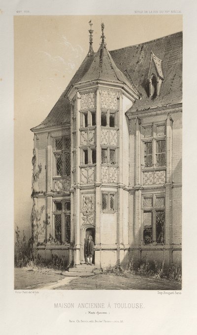 Maison Ancienne À Toulouse Haute-Garonne, 1860 de Victor Petit