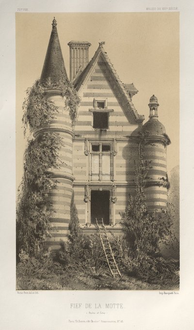 ...Pl. 72, Fief De La Motte Saône et Loire, 1860 de Victor Petit