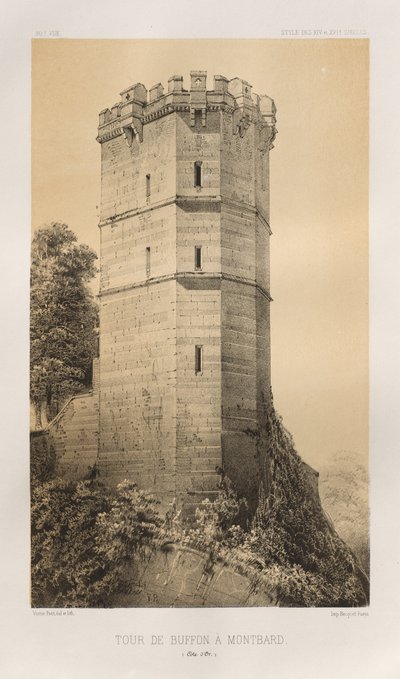 ...Pl. 90, Torre de Buffon en Montbard Côte d