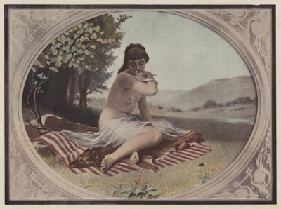 La ninfa (litografía en color) de Victor Renault des Graviers