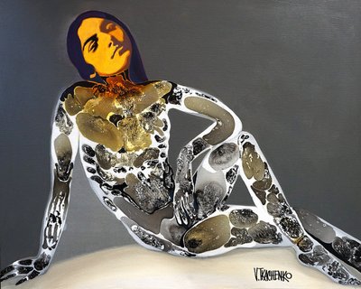 Mujer serena y abstracta de Victor Tkachenko