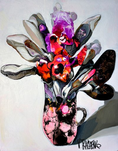 Flores abstractas llenas de colorido de Victor Tkachenko