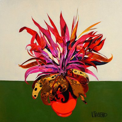Planta tropical de colores vivos de Victor Tkachenko