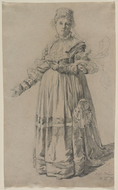 Mujer de pie, 1877 de Victor Tobler