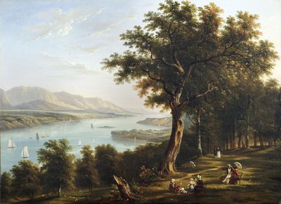 Vista desde Hyde Park en el río Hudson (1845) de Victor de Grailly