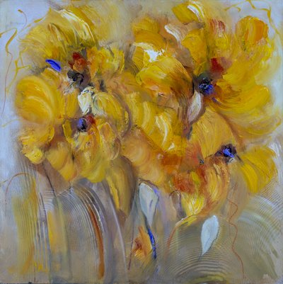 Flor de la mañana, 2022 (óleo sobre lienzo) de Victoria Montesinos