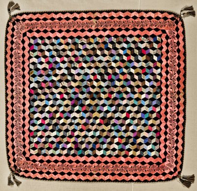 Colcha de bloques en caída, c.1865-70 de Victoria Royall Broadhead