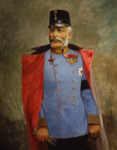 Archiduque Federico, duque de Teschen, c.1916 (óleo sobre lienzo) de Vienna Nedomansky Studio