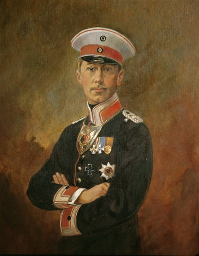 Príncipe heredero Guillermo de Hohenzollern, c.1916 (óleo sobre lienzo) de Vienna Nedomansky Studio