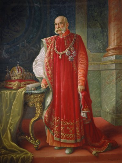 Francisco José I de Austria, c.1916 (óleo sobre lienzo) de Vienna Nedomansky Studio