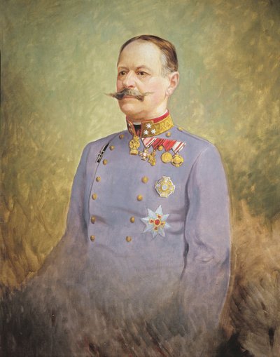 General Alexander Freiherr von Krobatin, c.1916 (óleo sobre lienzo) de Vienna Nedomansky Studio