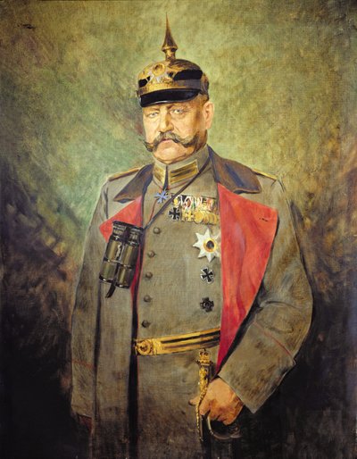 General Paul von Hindenburg, c.1916 (óleo sobre lienzo) de Vienna Nedomansky Studio