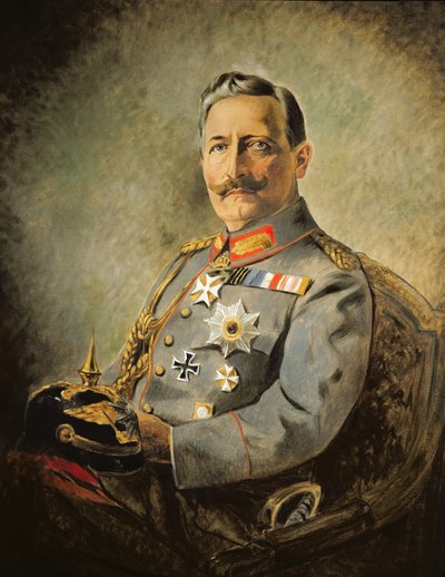 Guillermo II, emperador alemán, c.1916 (óleo sobre lienzo) de Vienna Nedomansky Studio