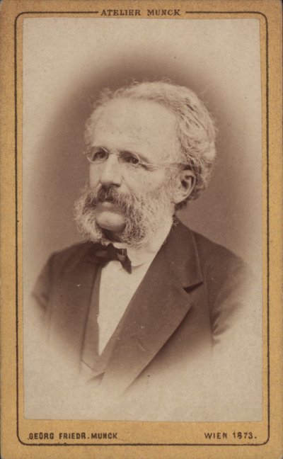 Retrato del compositor August Wilhelm Ambros 1816-1876, 1773 de Vienna . Photo studio Georg Friedrich