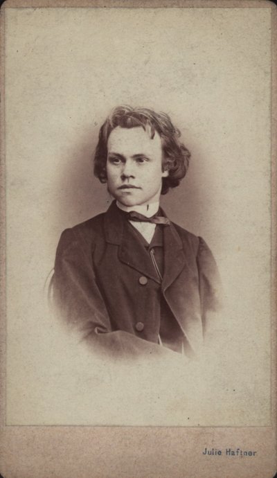 Retrato del compositor Anton Rubinstein de Vienna . Photo studio Julie Haftner