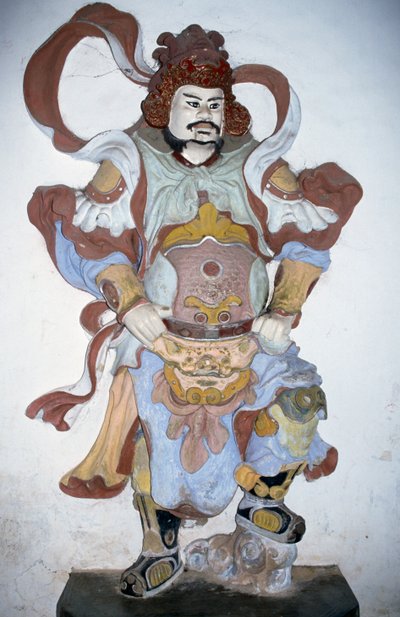 Estatua del guardián del templo, Pagoda Thien Mu, Hue, Vietnam de Vietnamese School