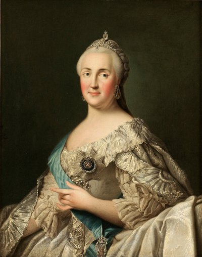 Retrato de la Emperatriz Catalina II 1729-1796, c. 1780 de Vigilius Erichsen